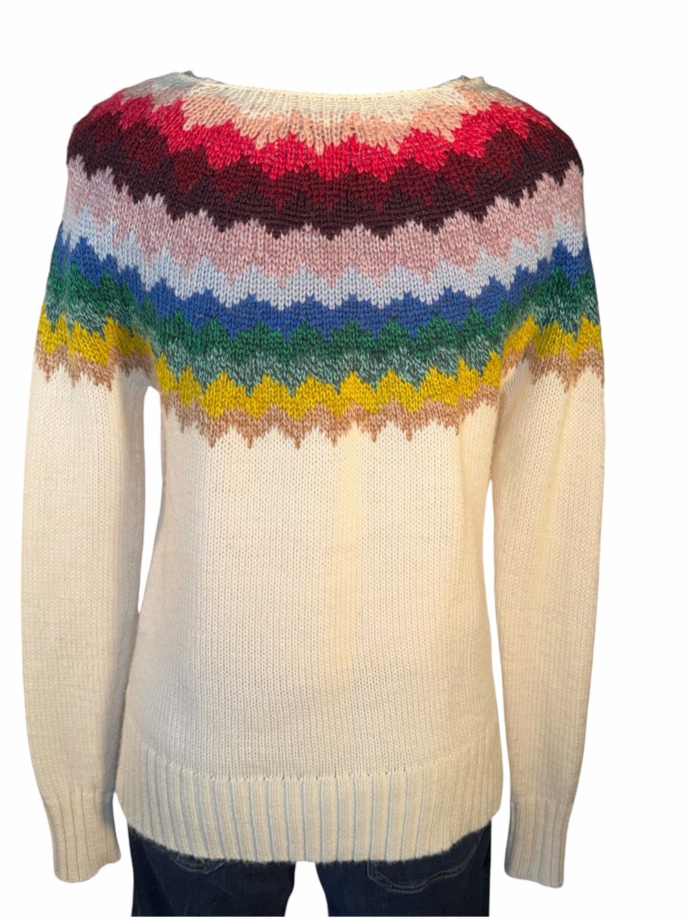 American Eagle Amazingly Soft Fair Isle Nordic Sweater Small - Picture 4 of 9